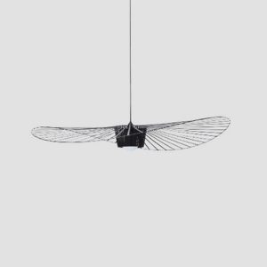 Black Vertigo geometric chandelier by Petite Friture (small pendant light)
