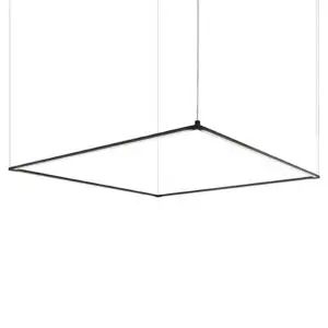 Black geometric LED pendant (17