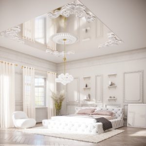 When Classic takes it over on the ceiling and Modern comes to the fore through furniture