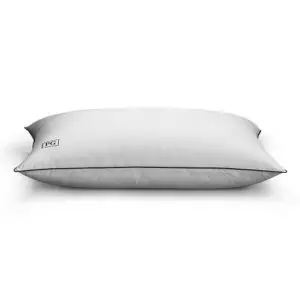 White king-size goose down pillow + pillow protector by Pillow Guy