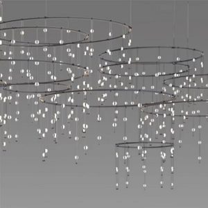 Set of suspending cascade pendants (LED lights) by SONNEMAN Lighting