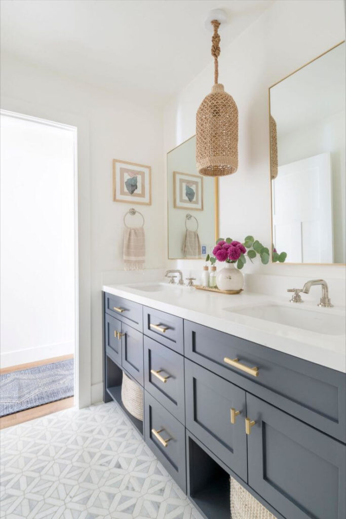 12 Charming Blue Vanity Bathroom Ideas Hackrea