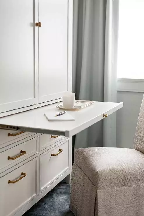 light pink bridesmaid dresses Solid RubberWood Extendable Vanity Desk and Dresser Combo, Italian Sty