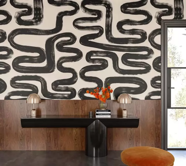 Black and White Peel and Stick Wallpaper Ideas from Designers