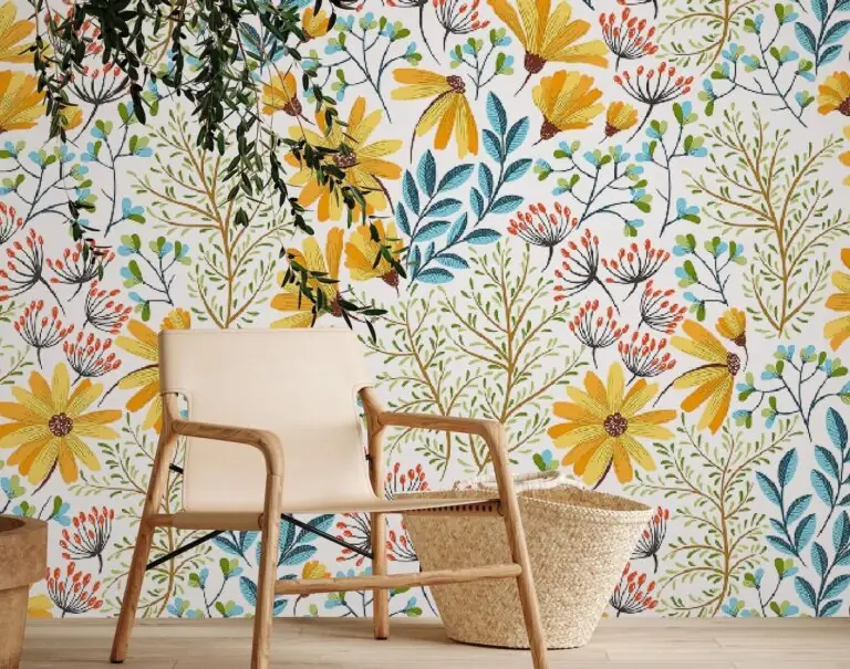 Trendy Floral Peel-and-Stick Wallpaper Selection + Design Ideas