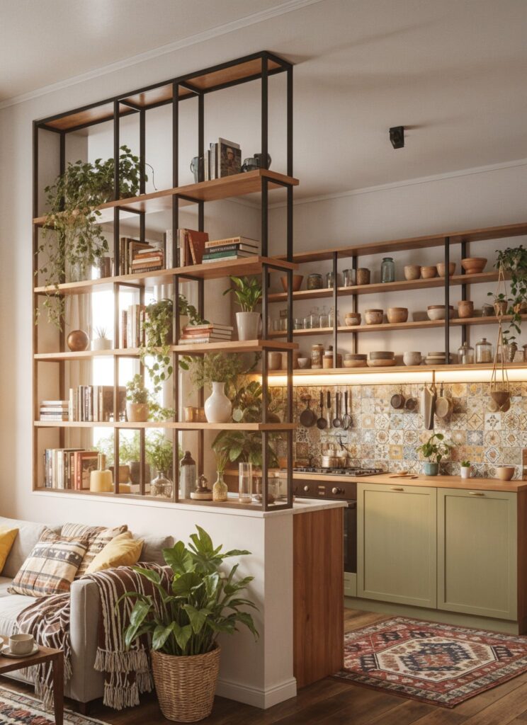 Living room half open kitchen wall (10+ photos) - Hackrea