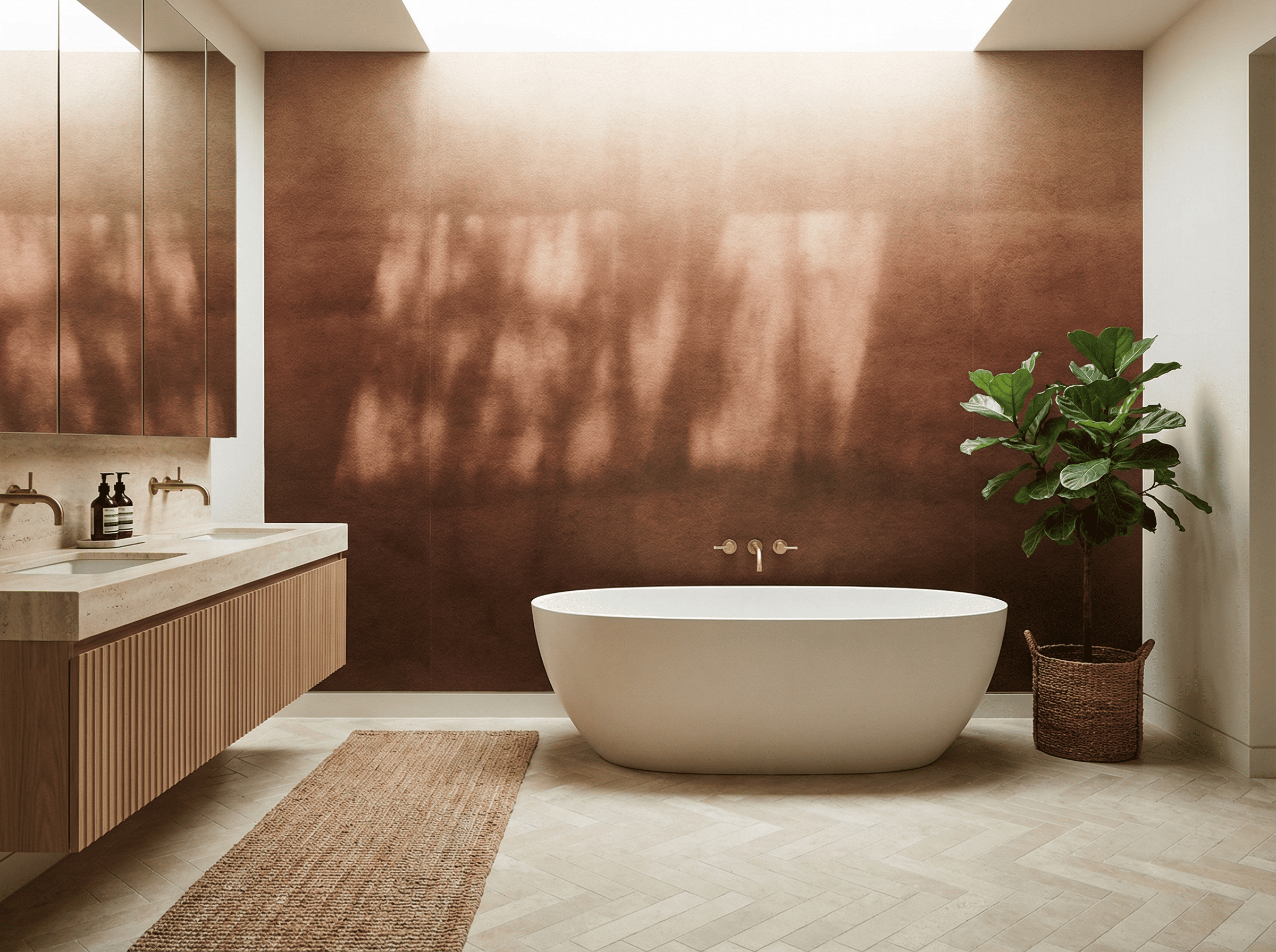 Modern Bathroom Wallpaper Ideas: 10 Trends Defining 2026 - Hackrea, image size:2400x1792