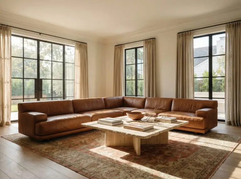 21 Best Coffee Tables for Brown Leather Couches: 2026 Styling Guide