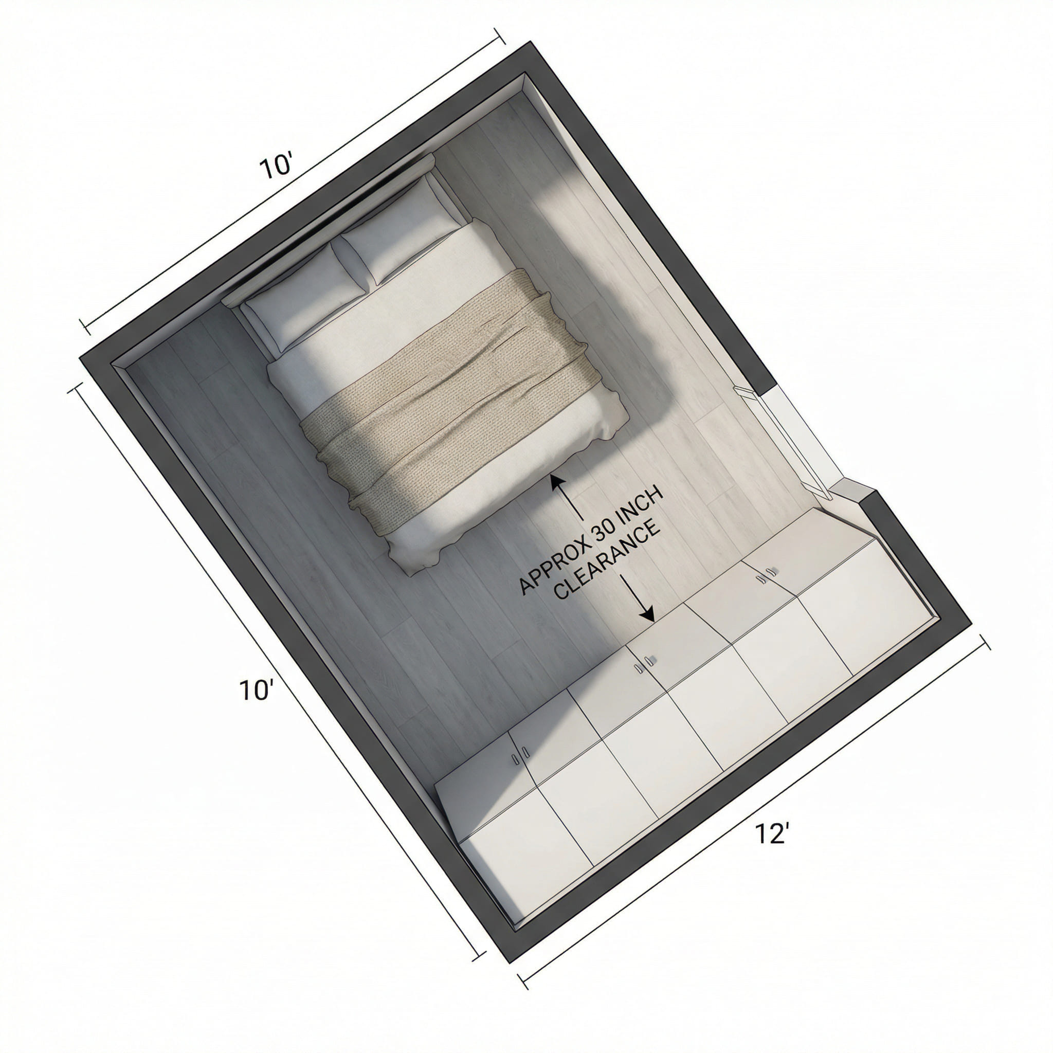 10x12 Bedroom Layout Guide: 5 Smart Ways to Maximize Space - Hackrea