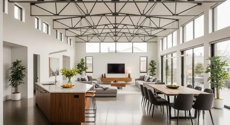 How Steel Trusses Make High Ceilings Feel Effortless