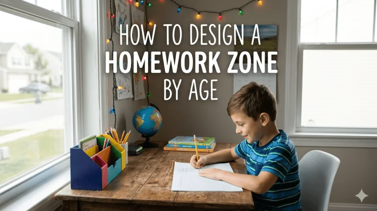 How to Design a Homework Zone That Actually Gets Used (By Age Group)