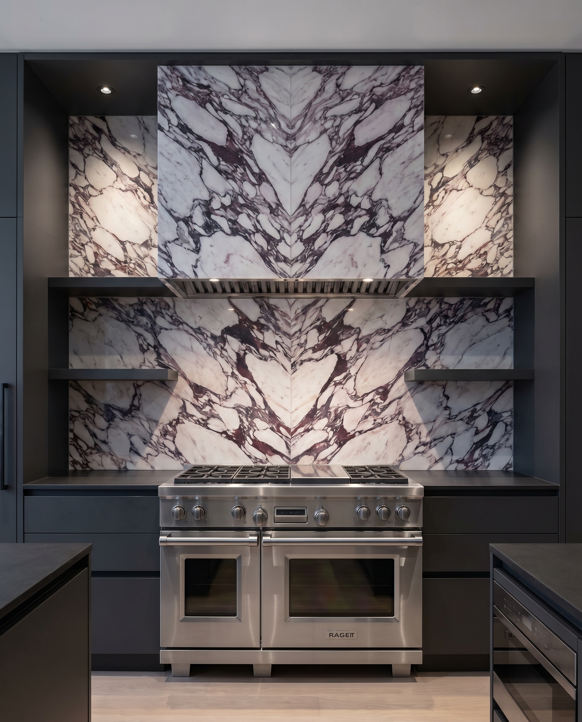 24 Calacatta Viola Marble Kitchen Backsplash Ideas & Pairings - Hackrea
