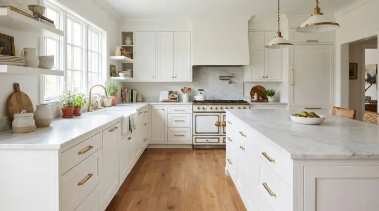 The Designer’s Guide to Modern Gold Hardware on White Shaker Cabinets