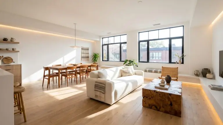 The Art of Contrast: 24 Ways to Master White and Wood Interiors