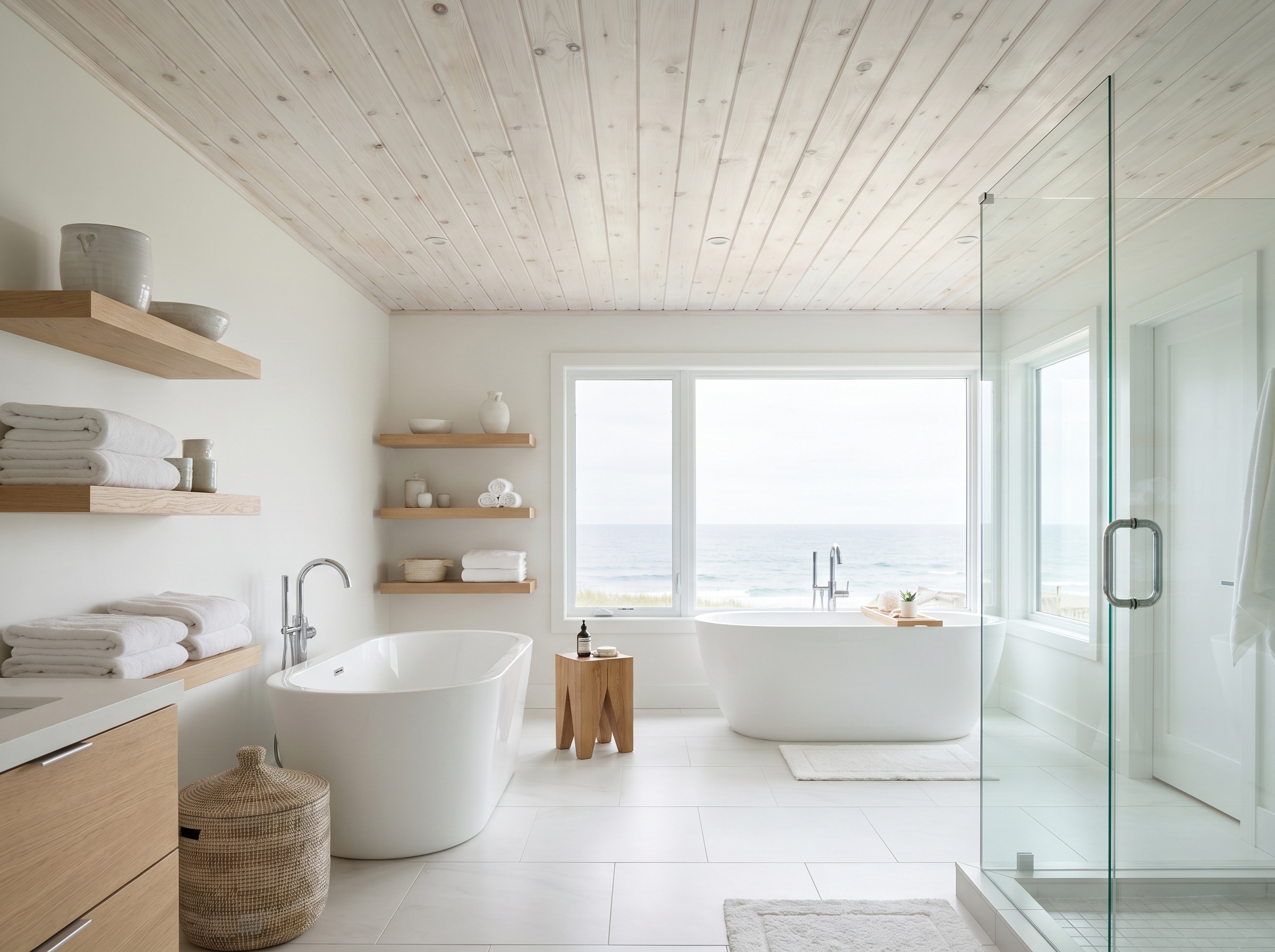 24 White and Wood Design Ideas for a Warm, Textured Home