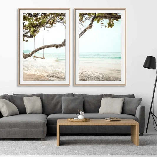 How to Style Wall Art Pairs and Nature Prints at Home