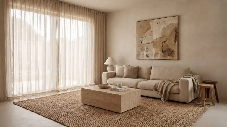 Modern Minimalist Living Room Ideas: Designing a Serene, Tactile Space