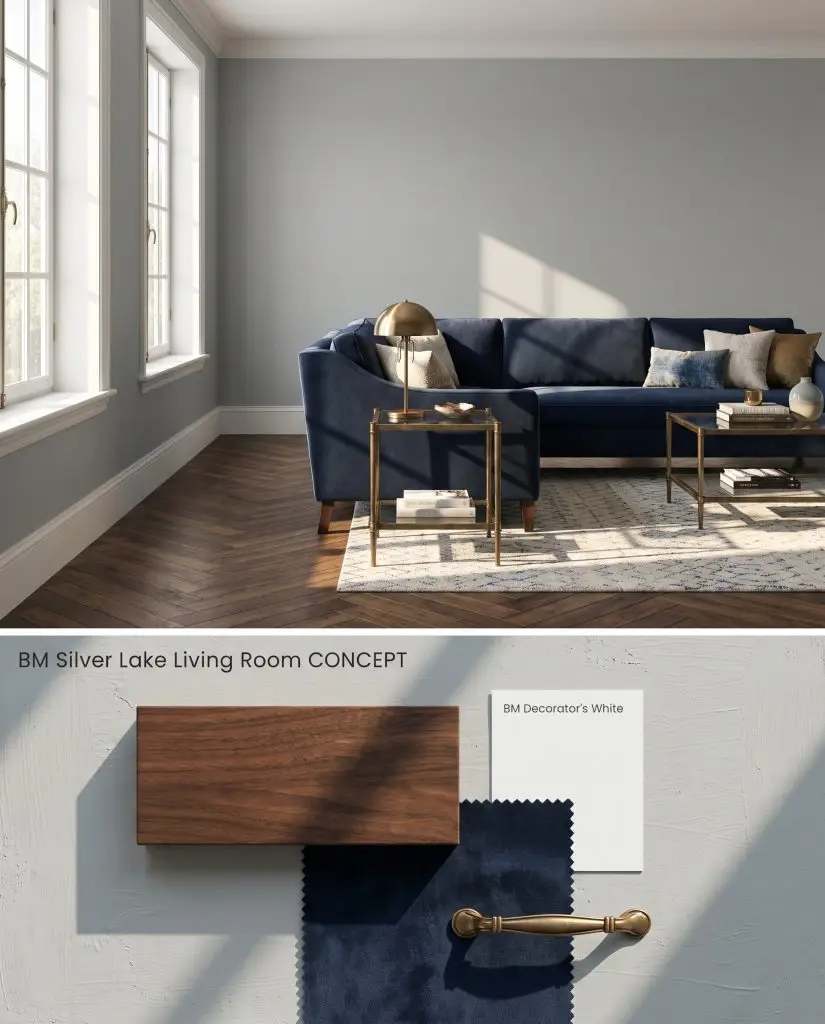Silver Lake Benjamin Moore (1598): Specifications, Digital ...